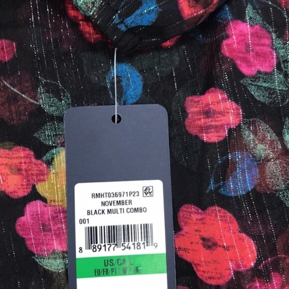 Rachel Rachel Roy Eve Floral-Print Lace-Trim Top - Picture 4 of 7